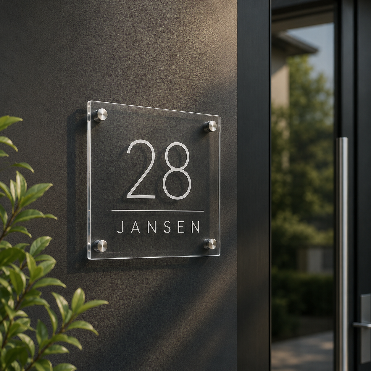 Namenschild für die Haustür