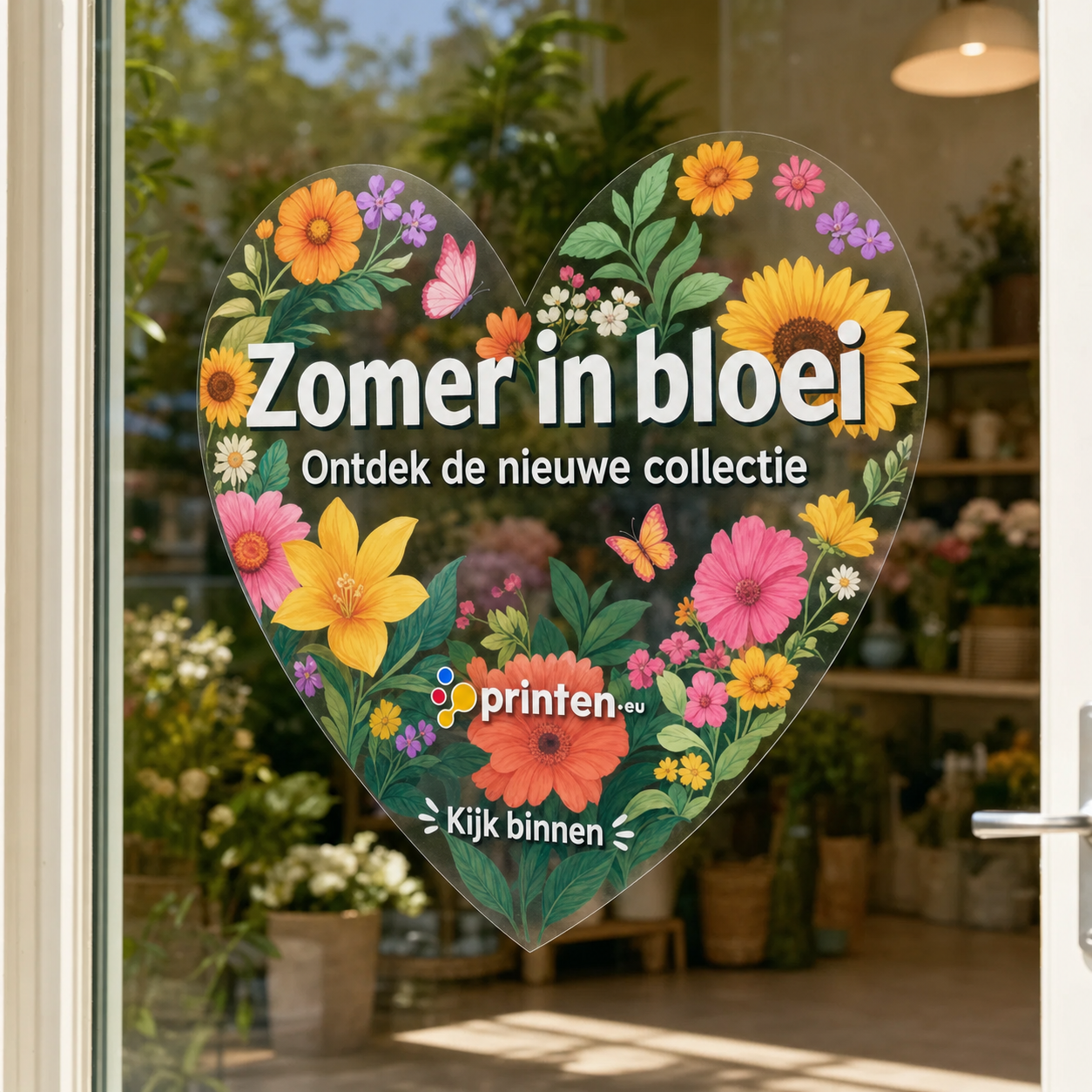 Clearview folie met raamfolie bedrukking