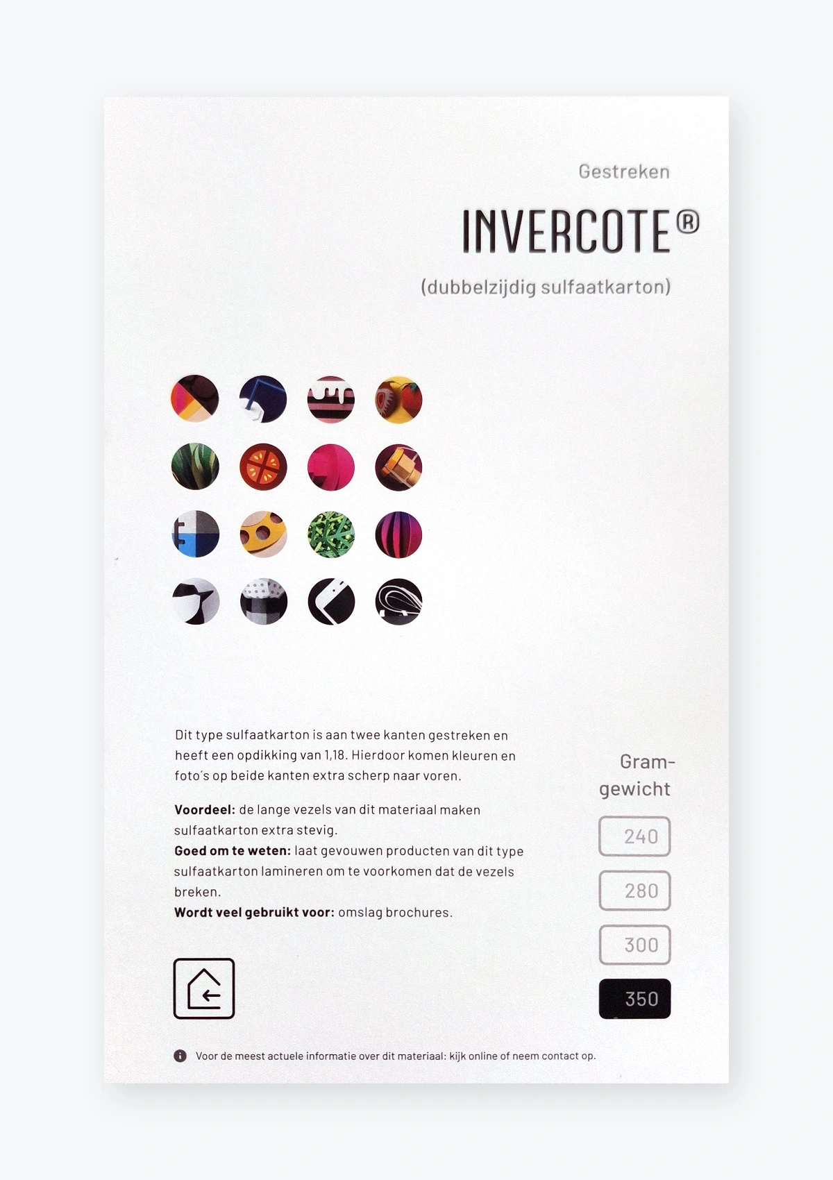 Invercote® tweezijdig gestreken sulfaatkarton