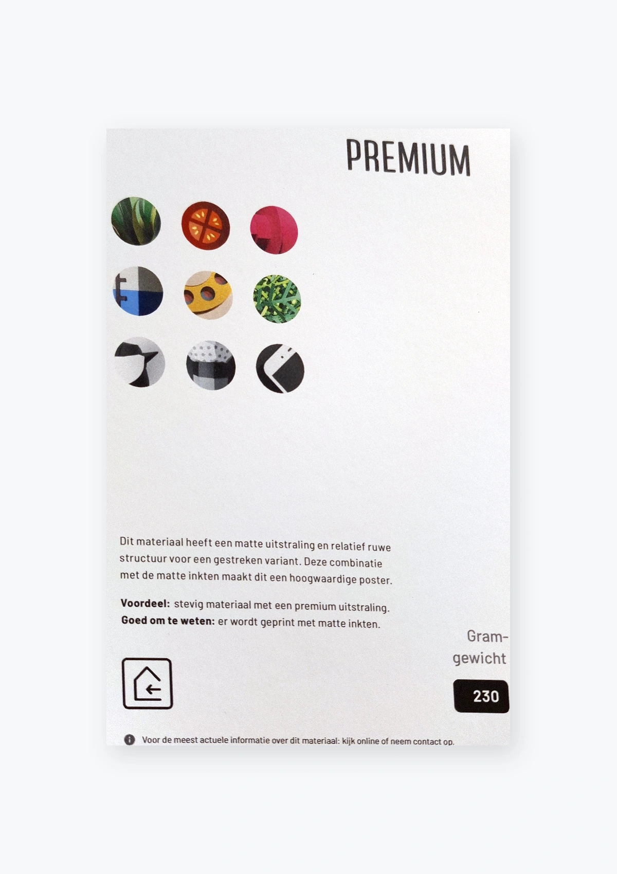 Mat gestreken premium
