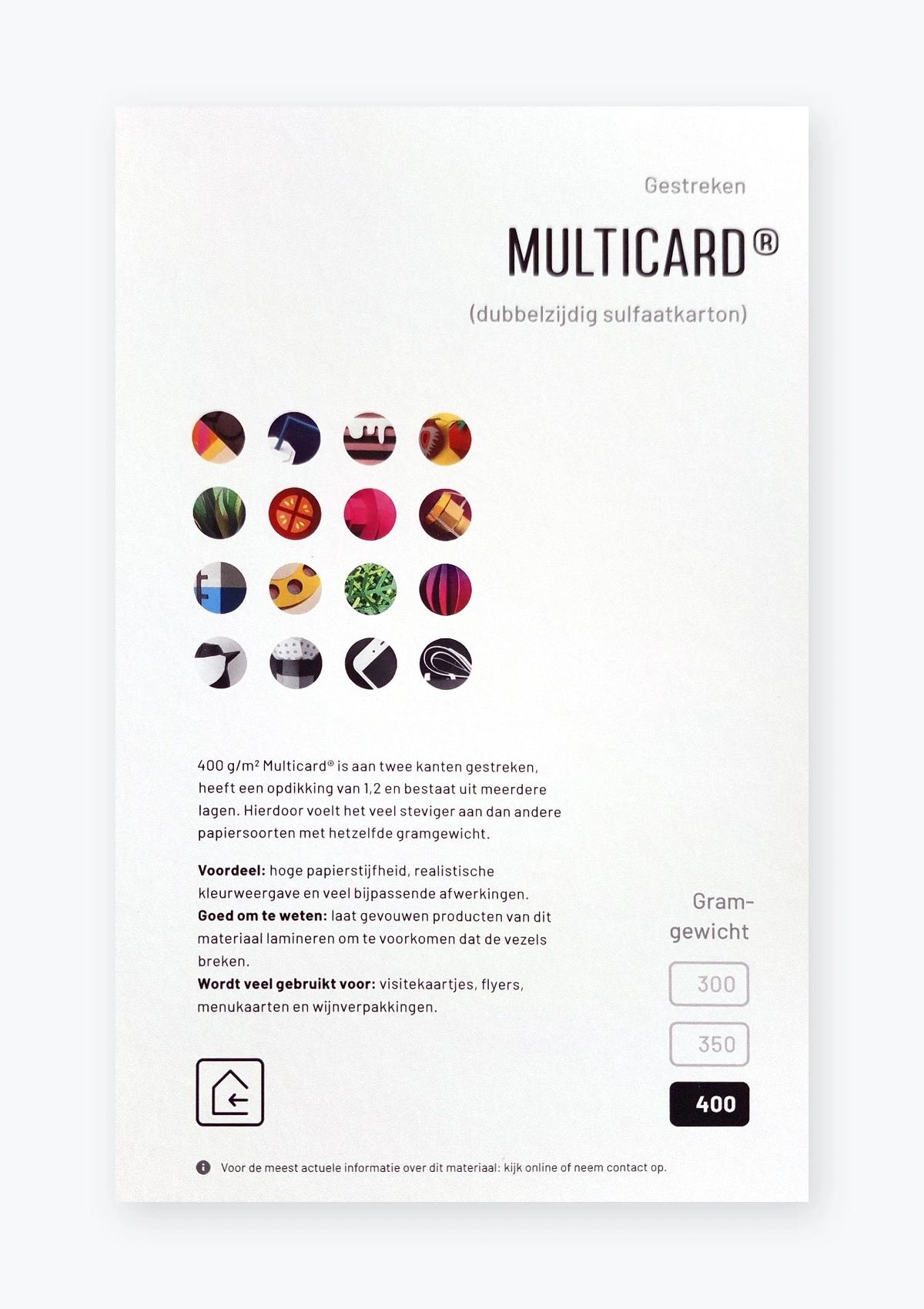 MultiCard® tweezijdig gestreken sulfaatkarton