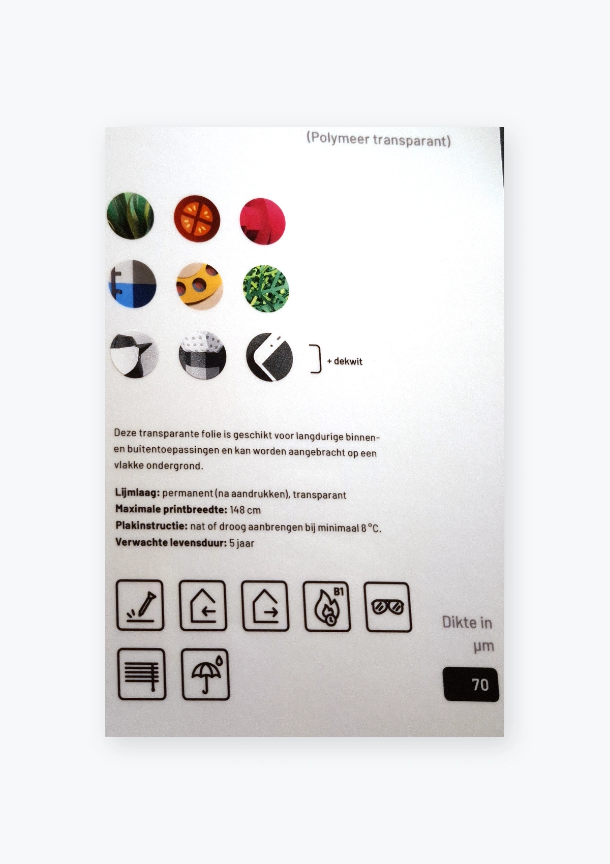 Orajet® 3551 (polymeer transparant)