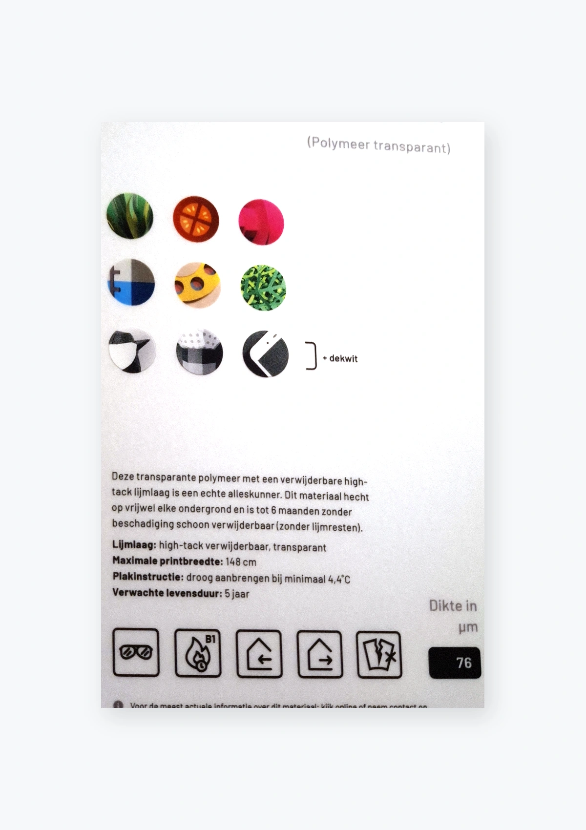 Roughmark™ 287 (polymeer transparant)