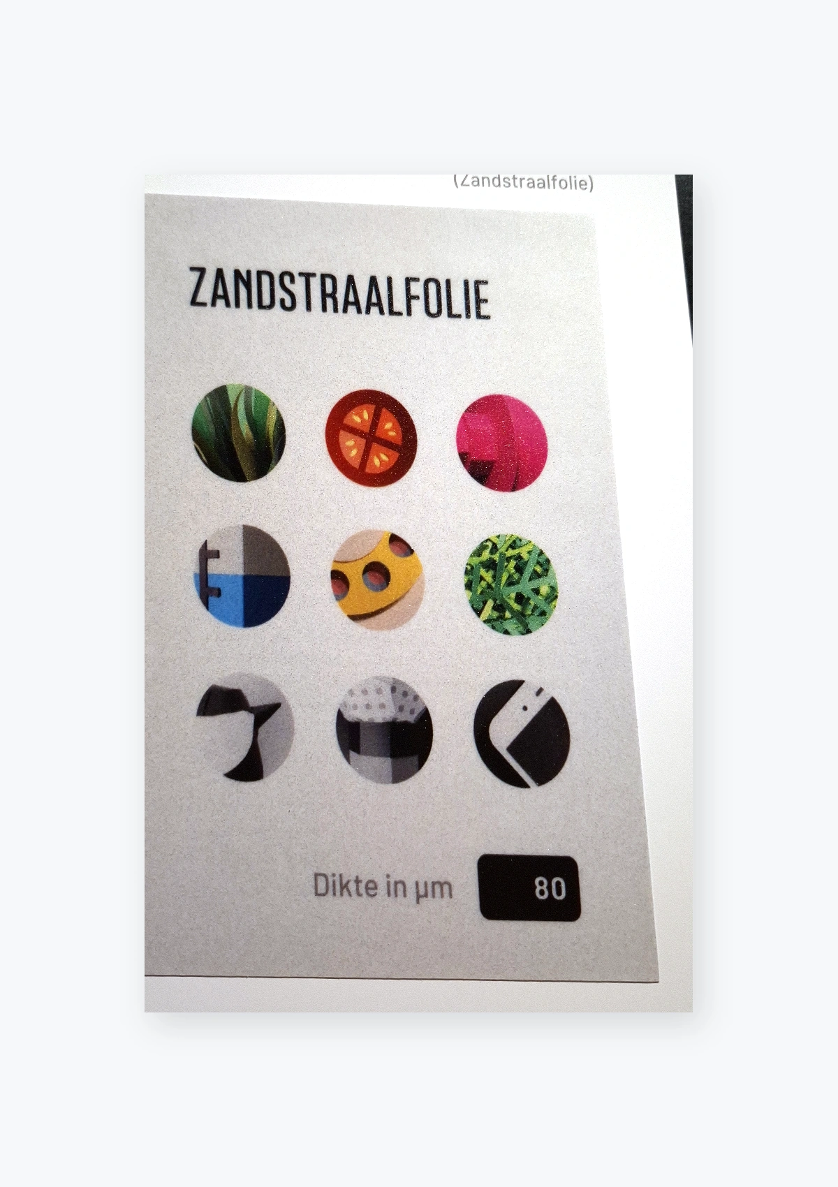 Zandstraalfolie
